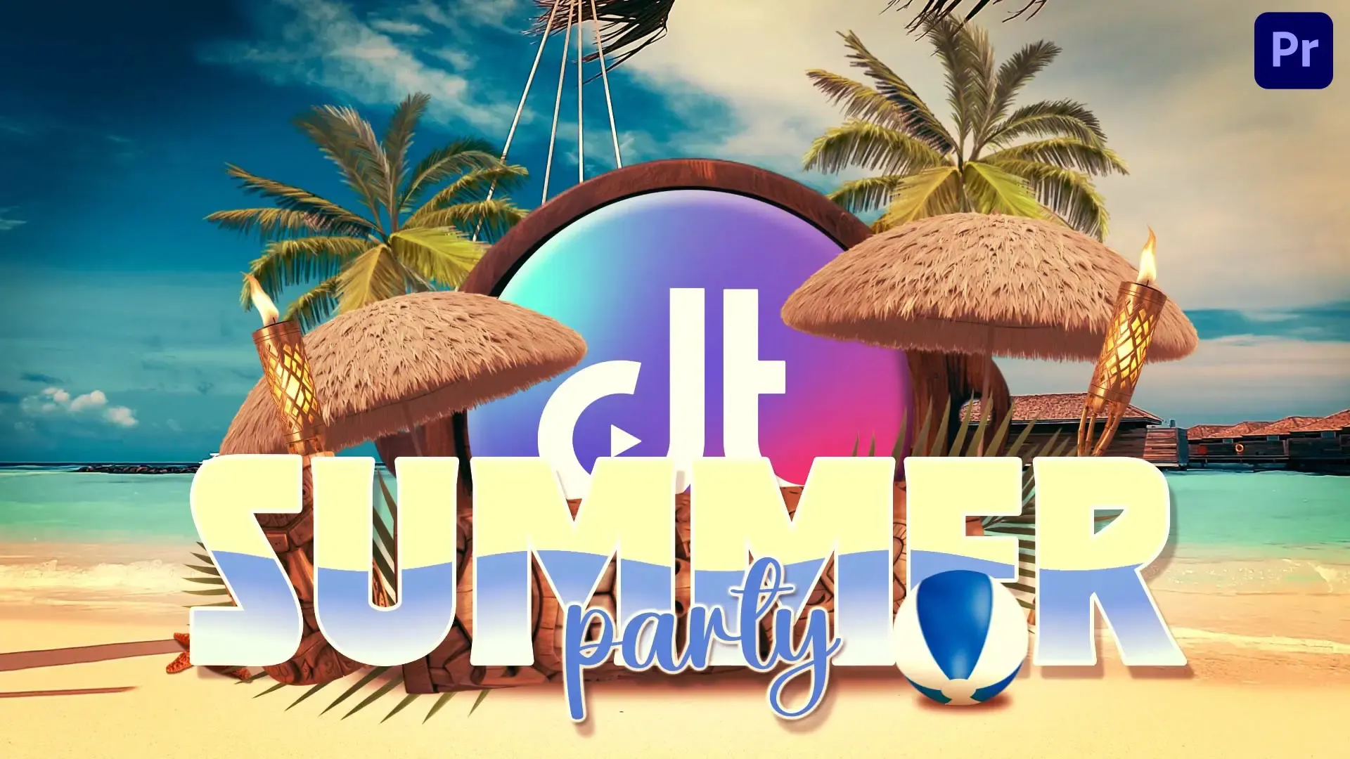 Summer Party Logo Animation